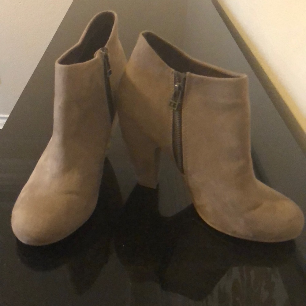 Suede booties